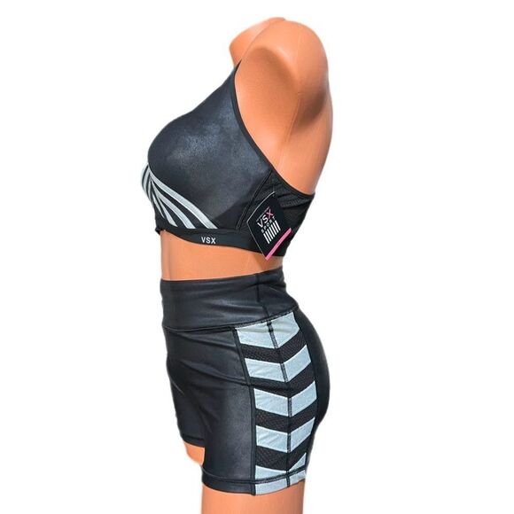 Victoria’s Secret Vxs Shine Set Knockout Maximum Support bra & Hot Short 36D / L - Picture 2 of 9